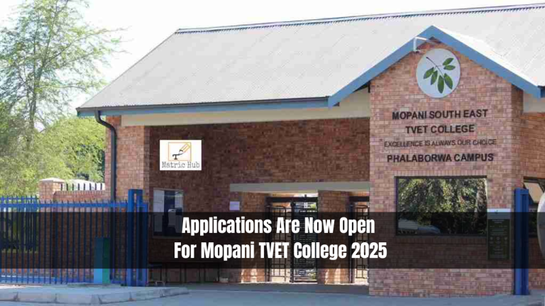 Applications Are Now Open For Mopani TVET College 2025