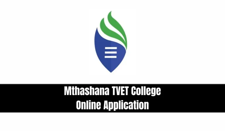 Mthashana TVET College Online Application 2026-2027: Complete Guide